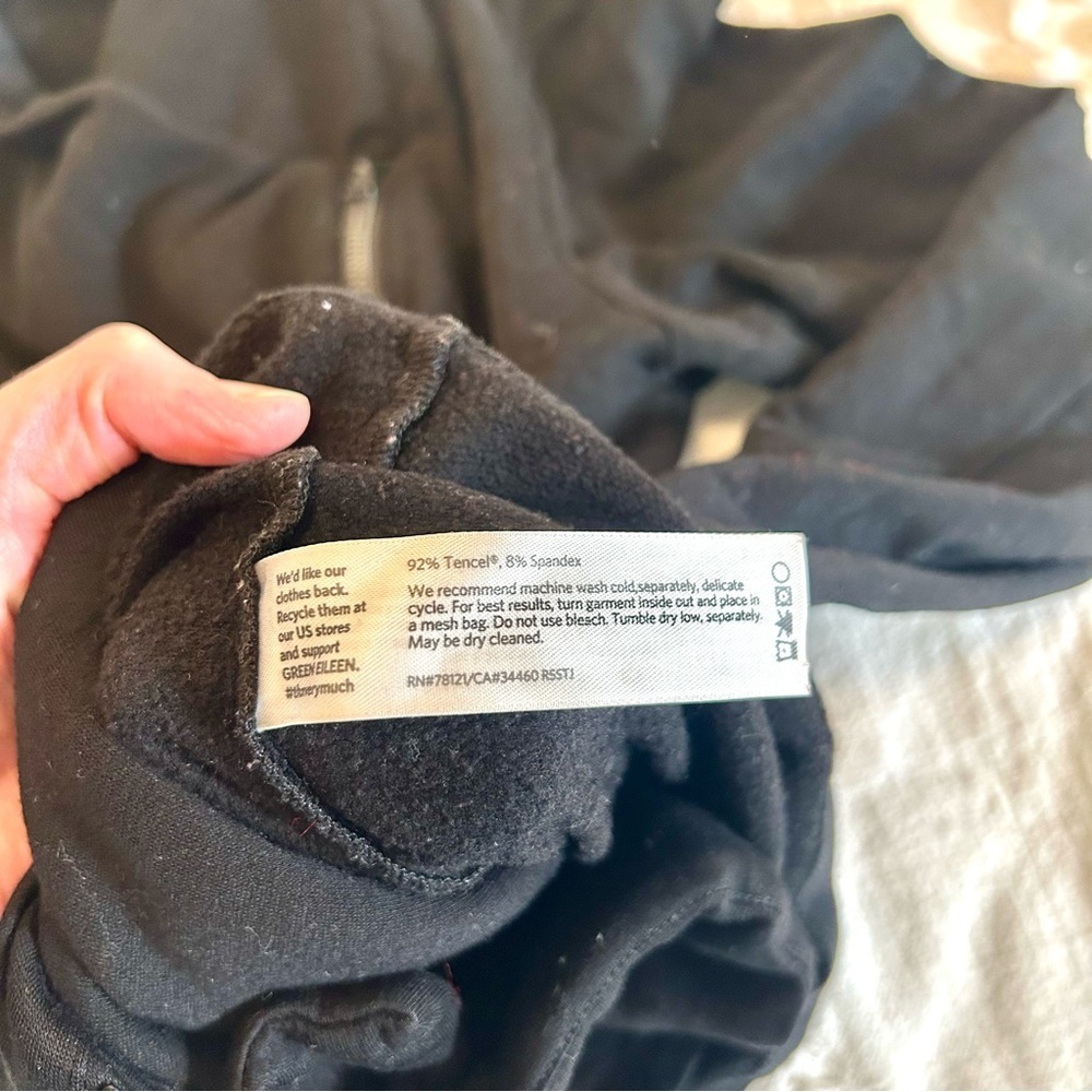 Eileen Fisher Women’s Black Tencel Fleece Moto Asymmetrical Zip Jacket Sz Xs - Picture 13 of 14